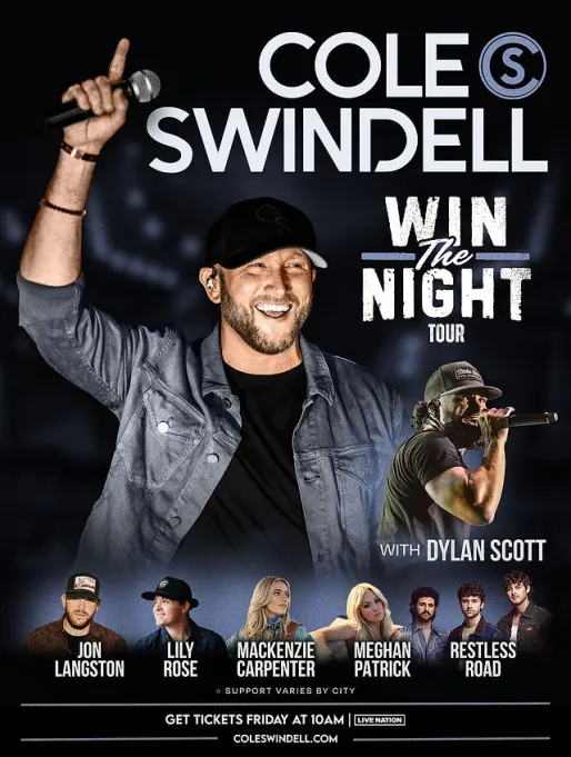 Cole Swindell, Dylan Scott & Meghan Patrick at Budweiser Gardens 16