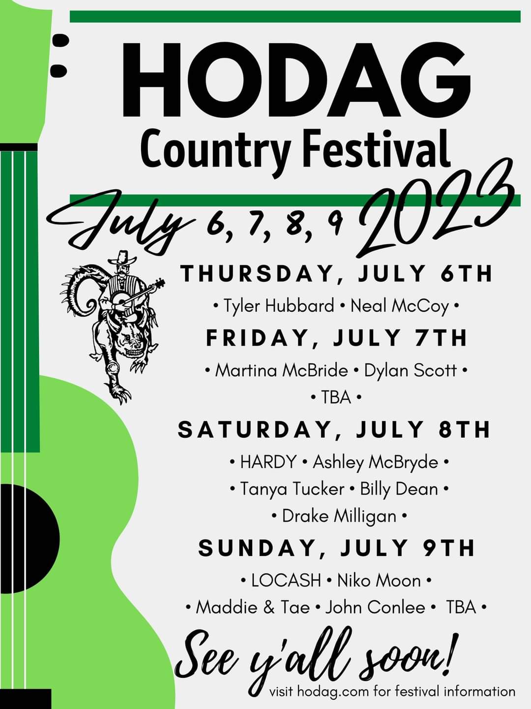 Hodag Country Festival: Tyler Hubbard, Martina McBride, Hardy & LoCash - 4 Day Pass at Dylan Scott Tickets