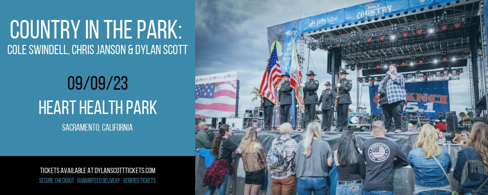 Country In The Park: Cole Swindell, Chris Janson & Dylan Scott at Dylan Scott Tickets