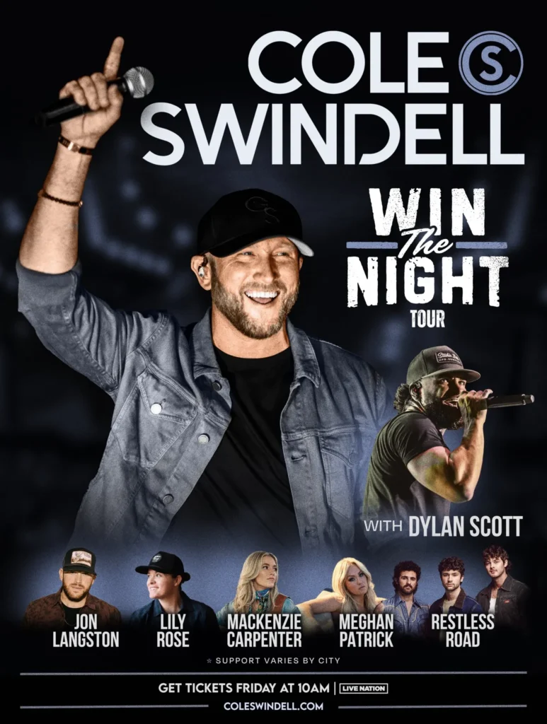 Cole Swindell, Dylan Scott & Restless Road at Hero Arena At Mountain